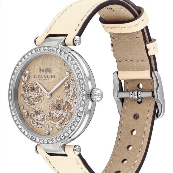 Coach woman park chalk leather 34mm watch - Picture 3 of 13